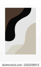 Resumen De La Decoración De Arte De Pared Imprimible. Impresión de arte mural moderno. Afiche del decorador de pared de fondo abstracto