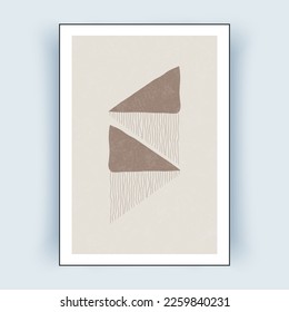 Resumen de arte en la pared. Decoración de interiores digitales Art. Ilustración vectorial.