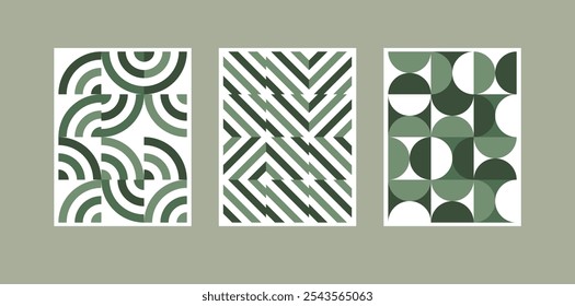 Abstract wall art eco green 