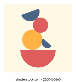 abstract wall art illustration design vector