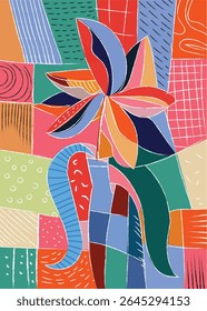 abstrakte Wand Kunst Plakat Design