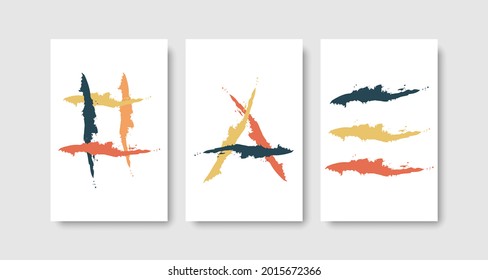 Abstract wall art print set