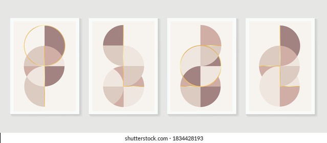 Abstract wall art vector collection.  Abstract organic shape Art design for poster, print, cover, wallpaper, Minimal and  natural wall art. Vector illustration.