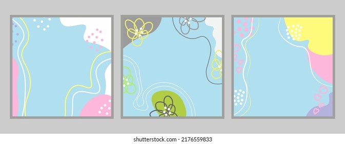 Abstrakte Wandkunst, Vektorgrafik-Sammlung. Abstrakte organische Form Kunstdesign für Poster, Druck, Cover, Tapete, Minimale und natürliche Wandkunst. Vektorgrafik.