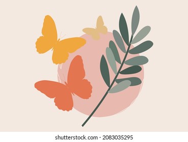 abstract wall art vector design hand drawn