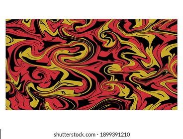 Abstract Wall Art. Vector illustration of an abstract art in red and yellow. It can also be called a blended paint pattern.