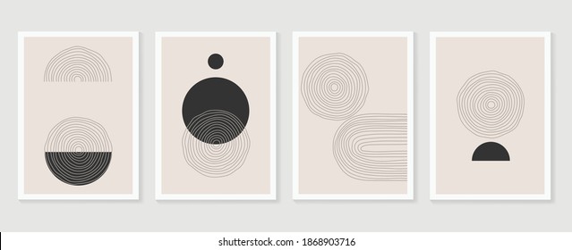 Abstract Wall Arts Vector Collection Black Stock Vector (Royalty Free ...