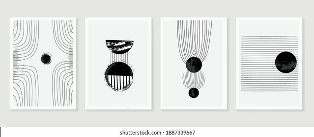 Abstract Wall Arts Vector Collection Black Stock Vector (Royalty Free ...