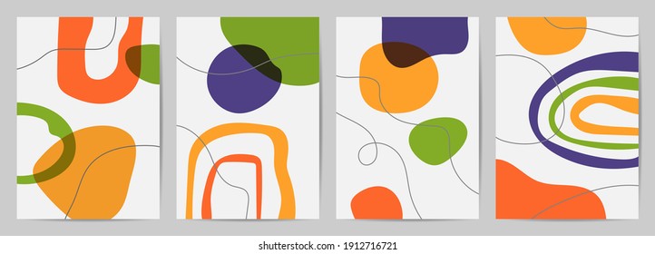 Abstract wall arts vector. design for wall framed prints, canvas artwork.Vector illustration.