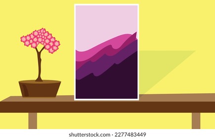 Abstract wall arts vector. Mural wall art. Hand draw organic shape design for wall framed prints, canvas artwork, canvas prints, poster, home, cover, wallpaper. Vector illustration.