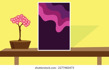Abstract wall arts vector. Mural wall art. Hand draw organic shape design for wall framed prints, canvas artwork, canvas prints, poster, home, cover, wallpaper. Vector illustration.