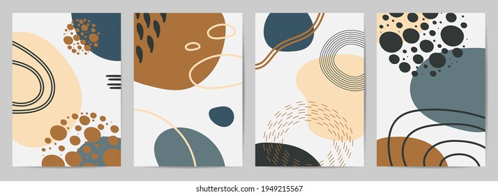 Abstracto vector de artes murales. Diseño de diseño para impresiones enmarcadas en la pared, afiche de lona, arte como postal o folleto.Ilustración vectorial.
