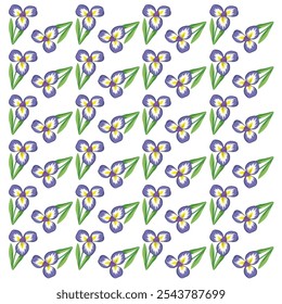 Flor abstracta de la pared Enredadera Hierba del bosque Patrón inconsútil Diseño de fondo Vector