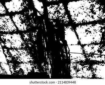 Abstract wall grunge overlay grainy distressed vector pattern background and texture. 