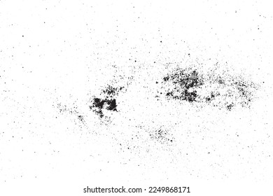 Abstract wall noise texture cracks and flakes of paint black texture on white color background.
