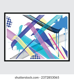 abstract wall painting street art packaging color splash background vector 	