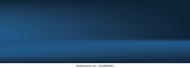 Abstract wall studio room blue background for displaying your products. vector.l