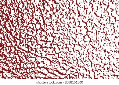 Abstract wall texture cracks and flakes of paint white and maroon color background.