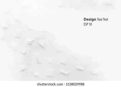 Abstract wall white Background ,light and shadow for Presentation or website banner design and text space.