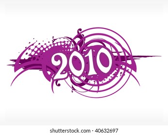 abstract wallpaper for 2010, vector illustration