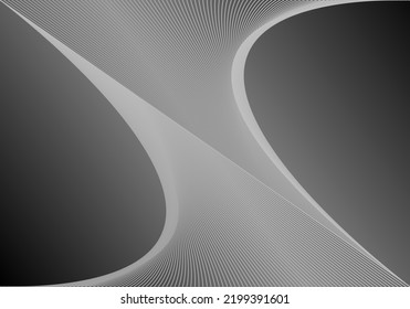 Abstract wallpaper with 3d illustration od radial volume lines forming shape from the center to the edges, presentation cover