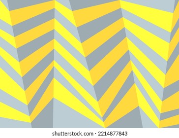 Abstract wallpaper with 3D zigzag stripes pattern