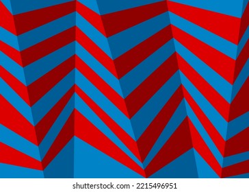 Abstract wallpaper with 3D zigzag stripes pattern