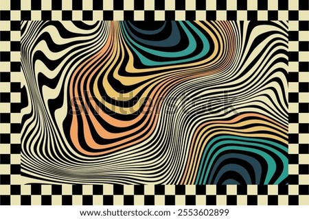 Abstract wallpaper background wave pastel colors