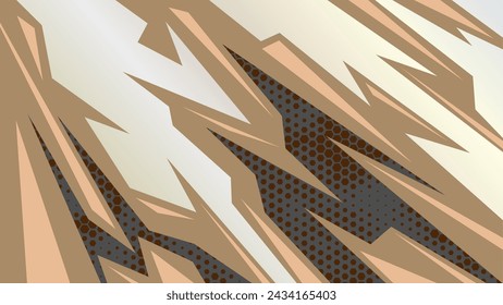 Abstract wallpaper blended with halftone pattern. Race car sticker stripes for vehicle body and parts wrapping.