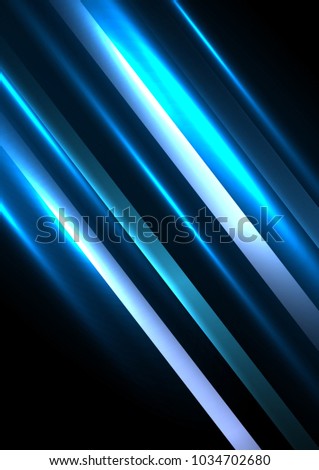 Abstract Wallpaper Blue Lines On Black Stock Vector Royalty Free