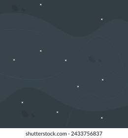 Abstract Wallpaper Celestial Dark Trendy Blue Background Vector