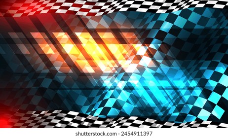 Abstract Wallpaper of checkered racing flag 