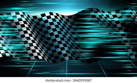 Abstract Wallpaper of checkered racing flag