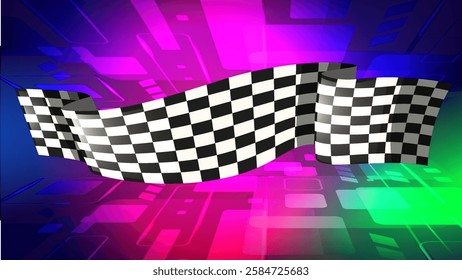Abstract Wallpaper of checkered racing flag 