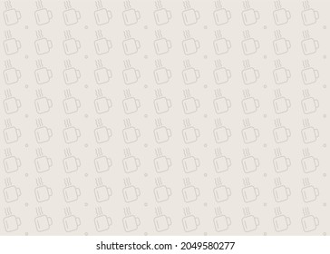 abstract wallpaper with coffee cup pattern. coffee cup theme simple background