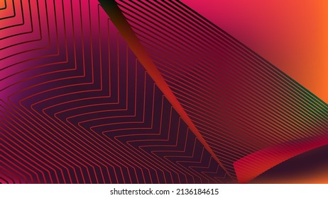 Abstract wallpaper with colorful gradient mesh and lines blend digital art.