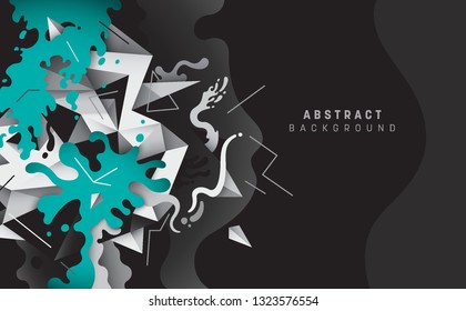 Abstract wallpaper design in grey scale. Vector illustration.