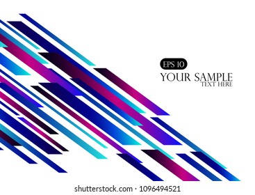 Abstract wallpaper, diagonal stripes on a white background, colorful gradient, violet color. Vector, eps 10.