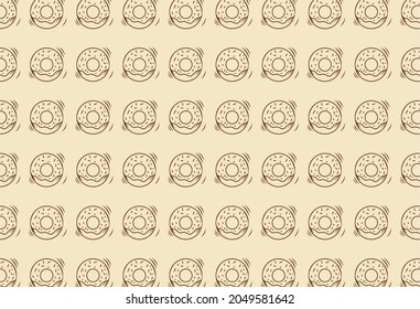 abstract wallpaper with donut pattern. simple background donut theme