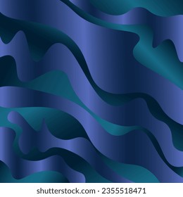 Abstract wallpaper with an elegant combination of dark blue and green