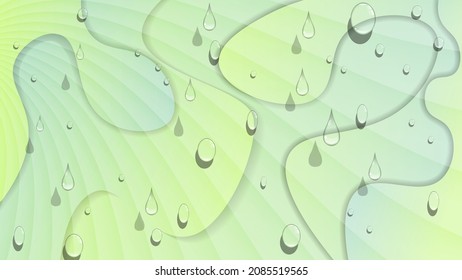 Abstract wallpaper in gentle light green colors. A beautiful illustration for interior decoration, corporate designs, blogs, postcards, posters and your other projects. Vector. 