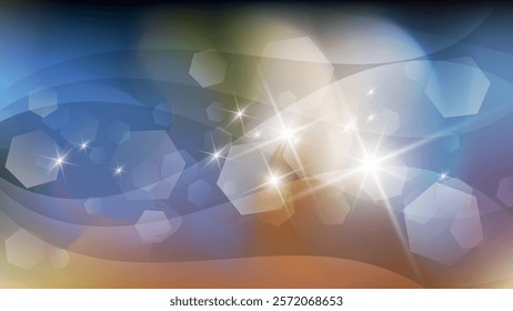 Abstract wallpaper with glare, glow and blur effects. An excellent background for advertising, posters, postcards, business cards, corporate attributes and your other projects. Vector.