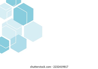 Abstract wallpaper with hexagon geometric shape on white background vector illustration.