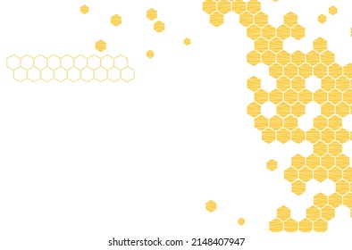 Papel de pared abstracto con celdas de cuadrícula hexagonales en la ilustración vectorial de fondo blanco.