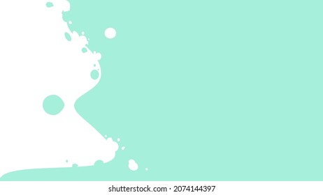 Abstract. Wallpaper. Mixing of white and mint colors. Blots. Merging colors. 
