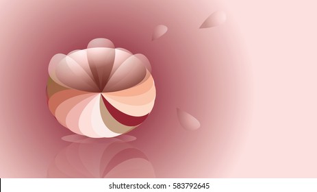 Abstract wallpaper Oriental flower