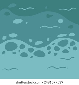 Abstract Wallpaper Poster Background Ocean Water Blue Turquoise Vector Design