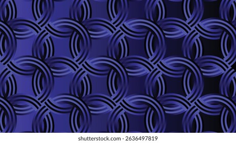 Abstract wallpaper poster with repeating layered flower shapes in a gradient purple vibrant color scheme, perfect for decorative, modern, and artistic design use.