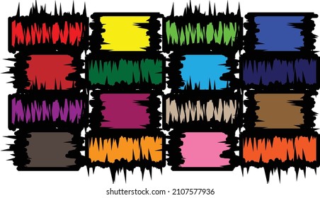 abstract wallpaper rectangular shape with many colors
