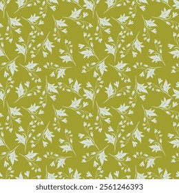 Abstract Wallpaper Seamless Vintage Rose Pattern On flowers and leaves Background